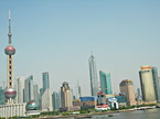 Heute: Chinas Manhattan Pudong am Huangpu River